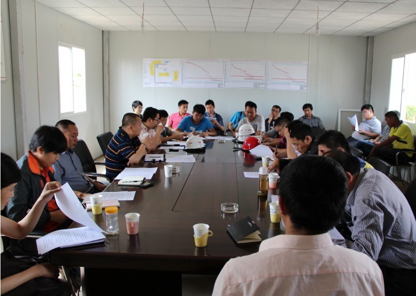 調(diào)結(jié)構(gòu) 促發(fā)展——第二水電項目部召開生產(chǎn)工作會