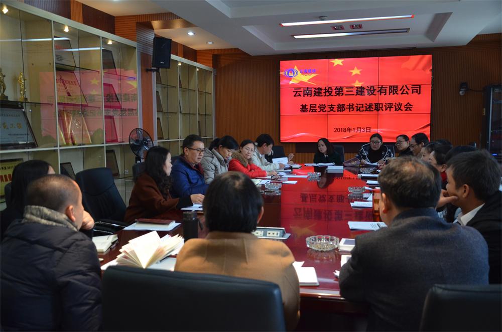 查不足 明思路 促交流 謀發(fā)展——公司黨委召開2017年度基層黨支部書記抓黨建工作述職評議會(huì)