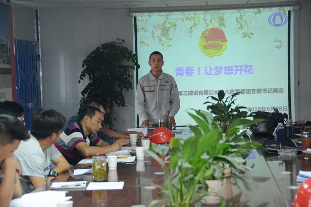 第六直管部組織團(tuán)支部書記競(jìng)選活動(dòng)