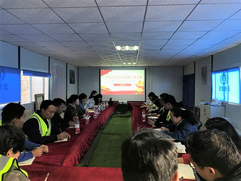 張欣到澄江天頤幸福里項目講授黨課