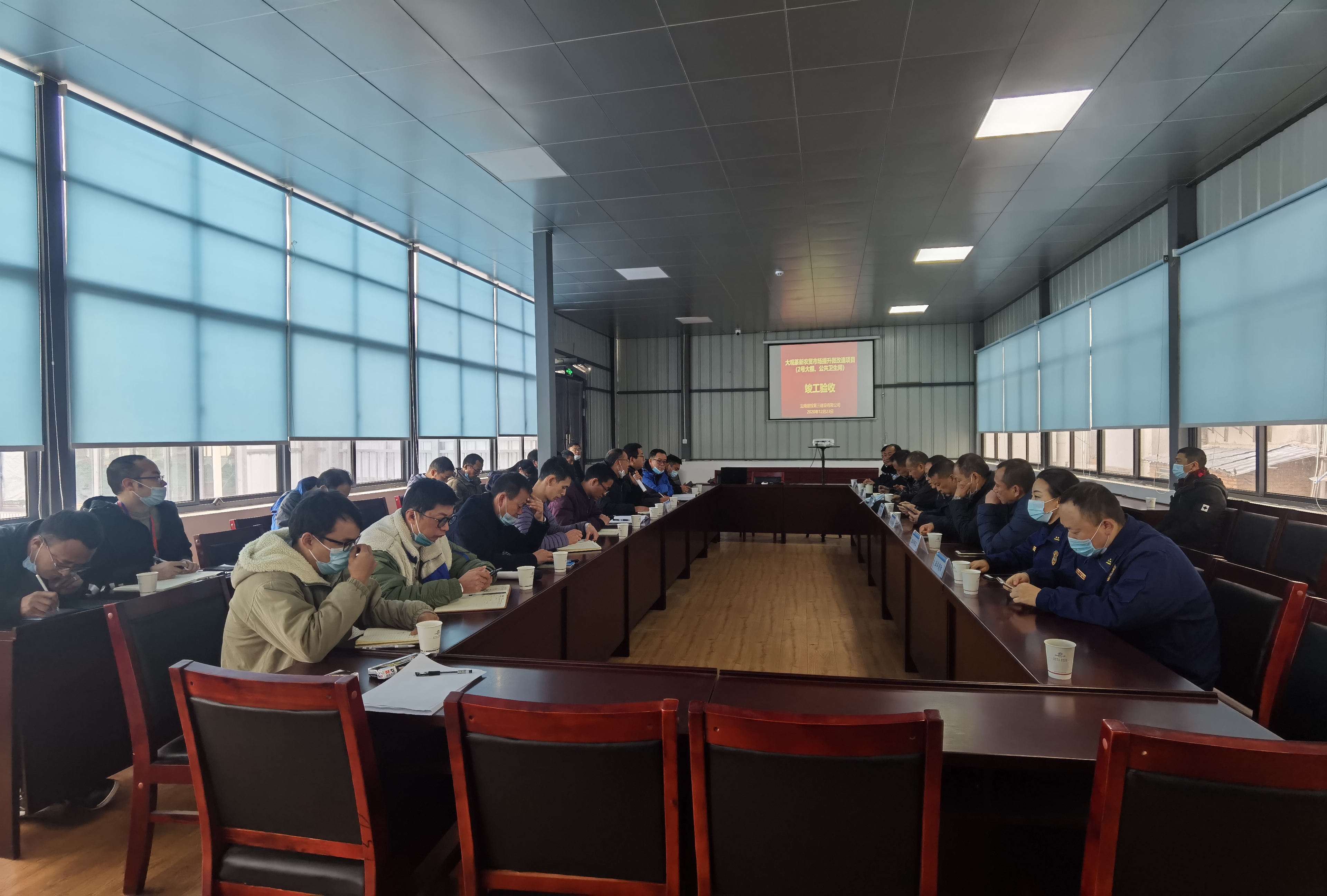 大觀篆新農貿市場2號大棚等區域提升改造工程順利通過驗收