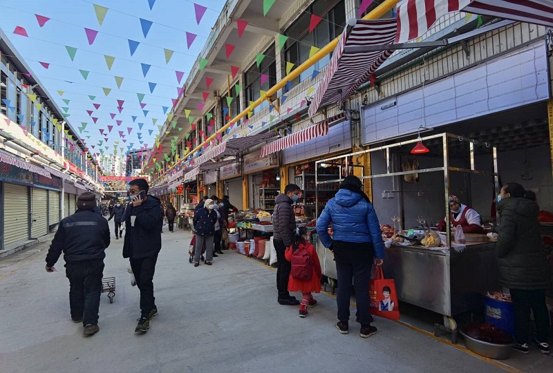 大觀篆新農貿市場2號大棚、公廁元旦正式投入使用