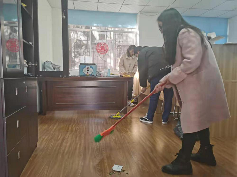 第八直管部開展迎新年全員大掃除活動