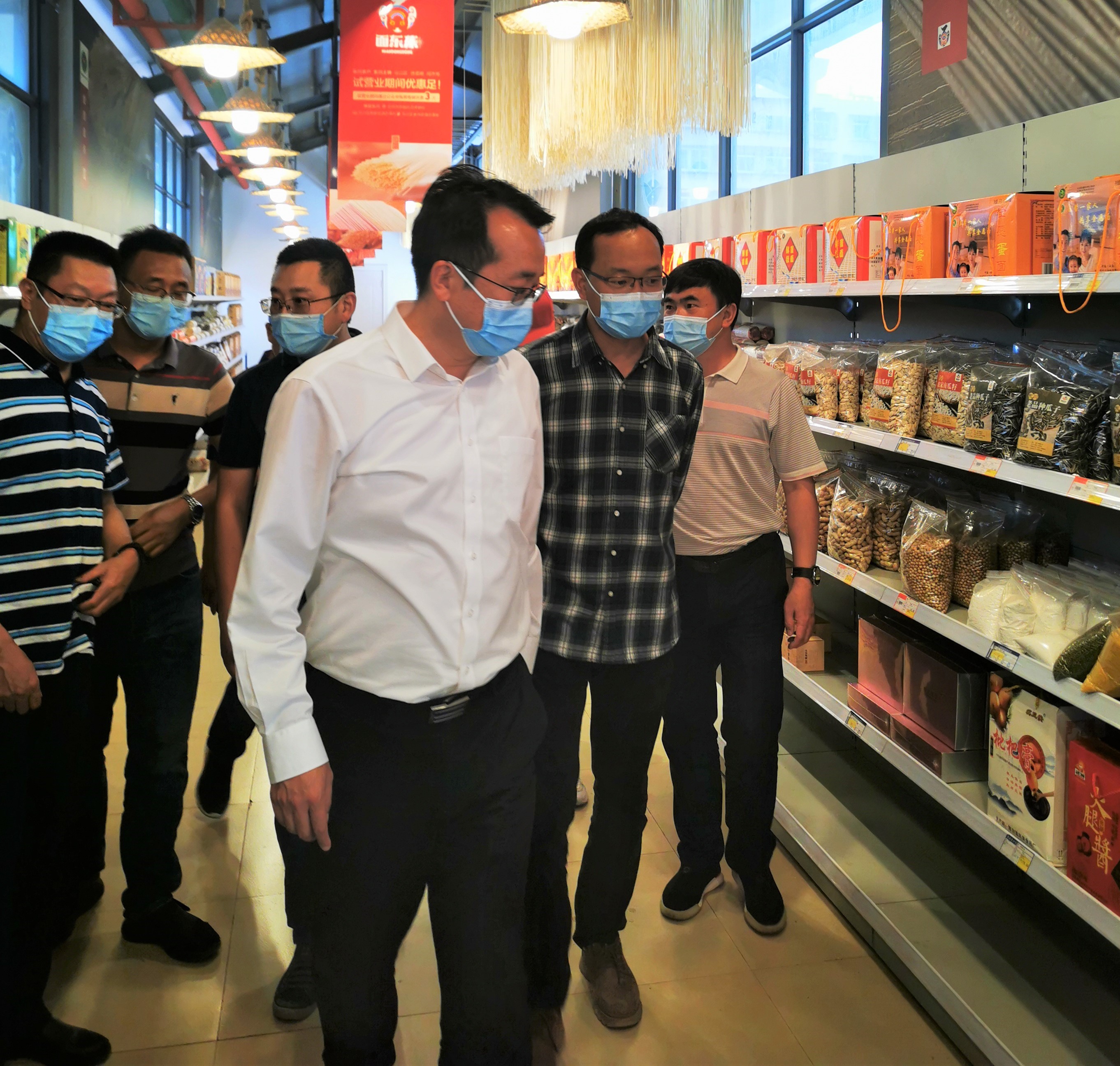 五華區區長李亮調研公司大觀篆新農貿市場并給予高度好評