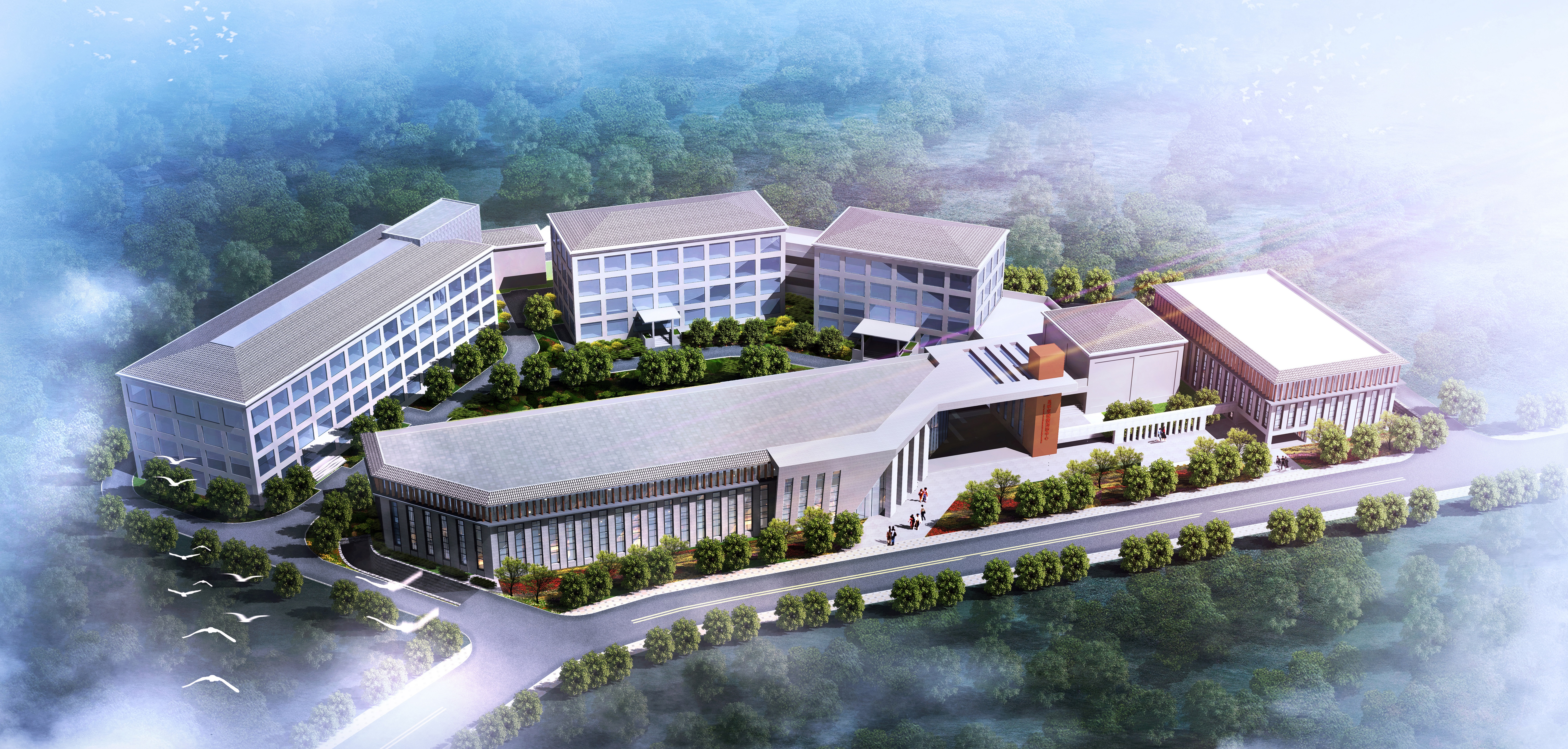 昆明市疾控中心設計鳥瞰圖